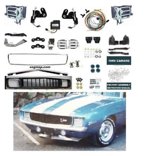 69 Camaro Electric RS Headlamp/Grill Conversion Kit